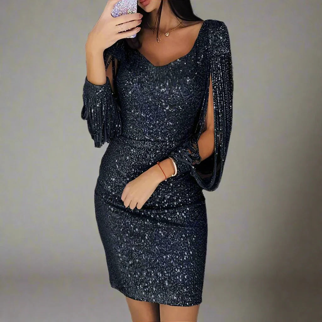 Sequin Vne Party Dress